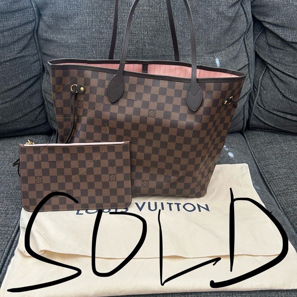 Louis Vuitton Brown Damier Ebene Tote Bag
